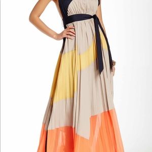 Gracia color blocked maxi dress